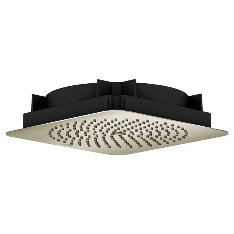 Showerhead Citterio C 270 1 Functions Polished Nickel 10-5/8 Inch 1.75 Gallons per Minute Square Flush Ceiling Mount