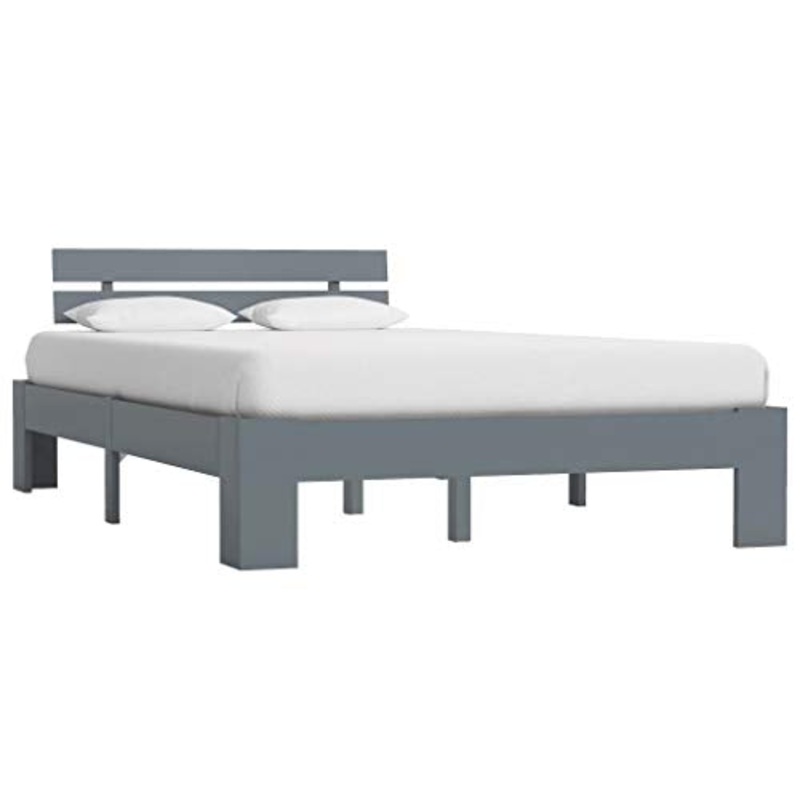 SKM Giroletto Grigio in Legno Massello di Pino 140×200 cm (25.52kg)