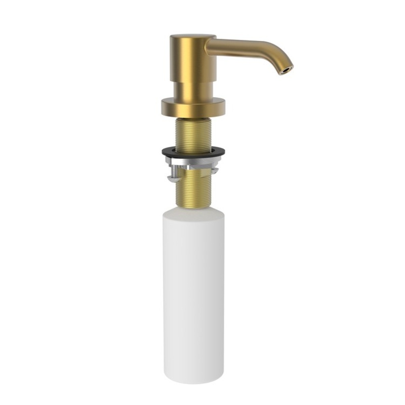 Soap Dispenser East Linear Satin Bronze PVD Deck Mount Brass Pump