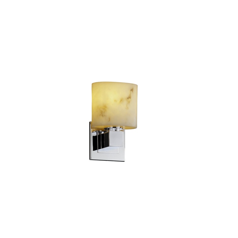 Wall Sconce from the LumenAria Collection in Polished Chrome Finish by Justice Designs