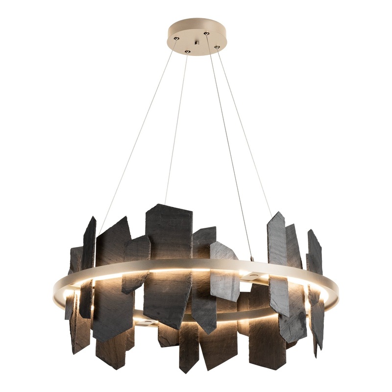 Ardesia Circular LED Pendant Soft Gold