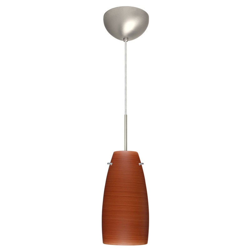 Besa 1JC-1512CH-SN Tao One Light Pendant Satin Nickel