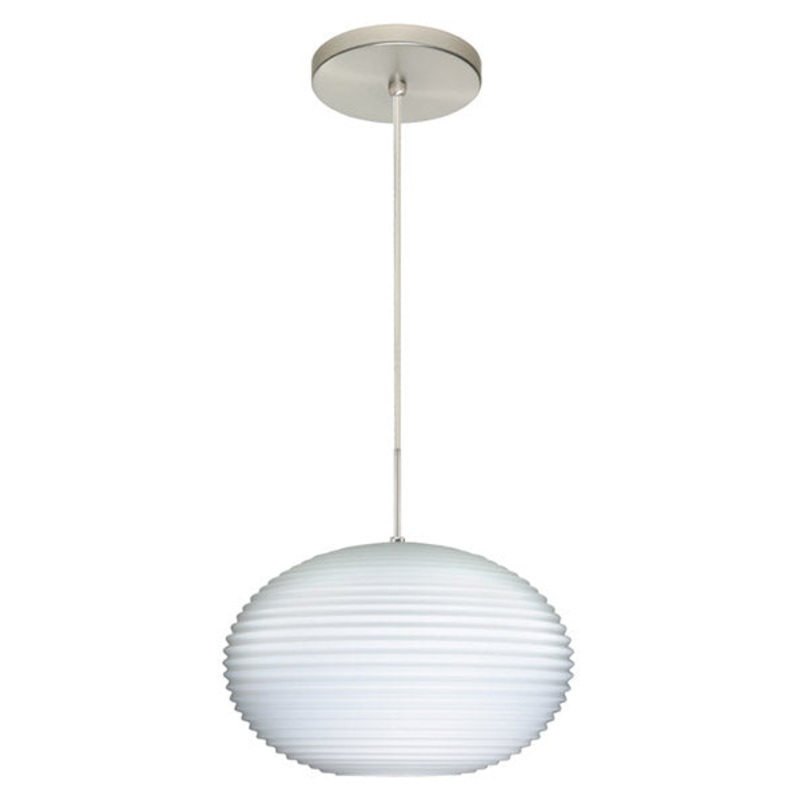 Besa 1JT-491307-SN Pape One Light Pendant Satin Nickel