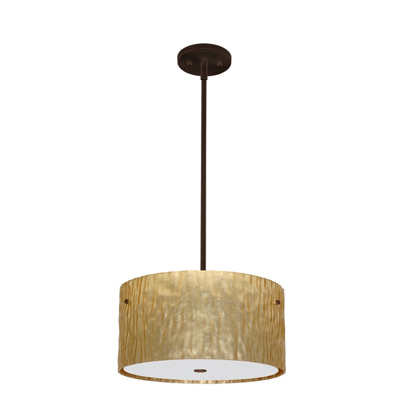 Besa 1KT-4008GS-BR Tamburo Three Light Pendant Bronze (Discontinued)