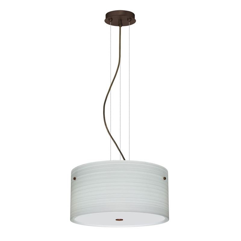 Besa 1KV-4008KR-BR Tamburo Three Light Pendant Bronze (Discontinued)