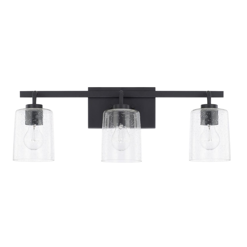 Capital Lighting 128531MB-449 Greyson 3 Light Vanity Matte Black