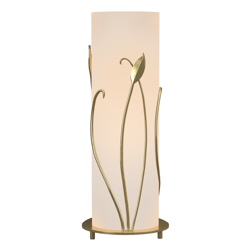 Forged Leaves Table Lamp Modern Brass