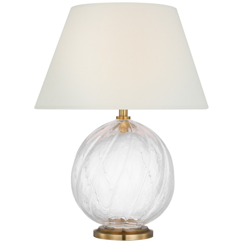 LED Accent Lamp from the Talia Collection in Clear Glass Finish by Visual Comfort Signature