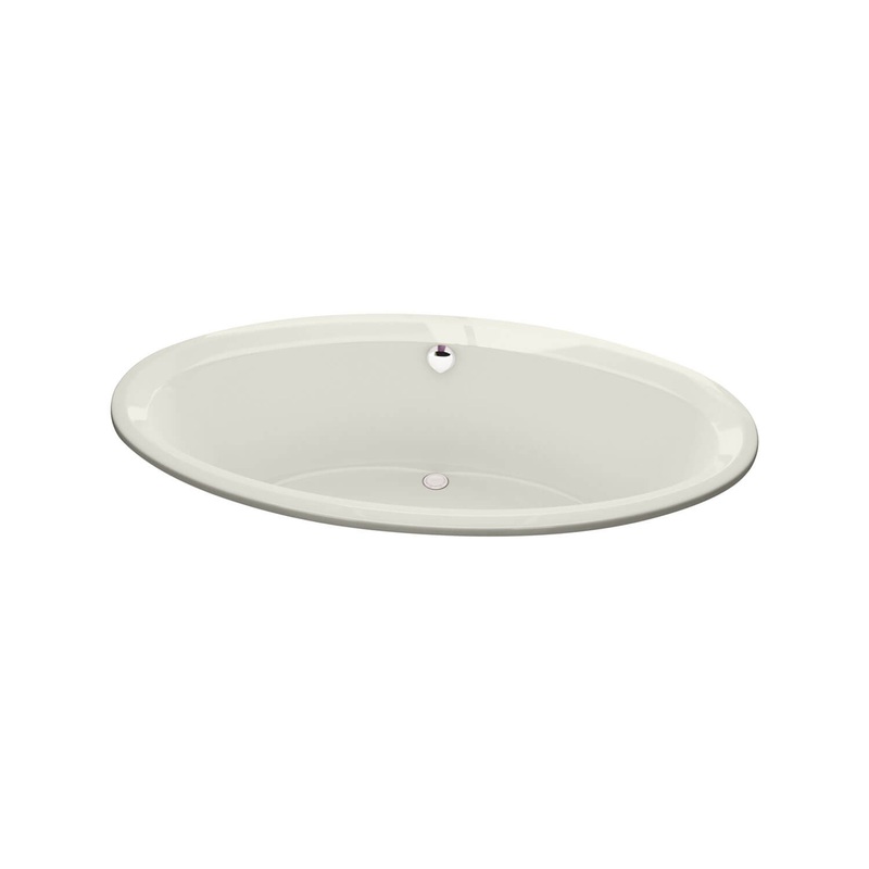 MAAX 100028-000-007-000 Tympani 72 x 42 Acrylic Drop-in Center Drain Bathtub in Biscuit