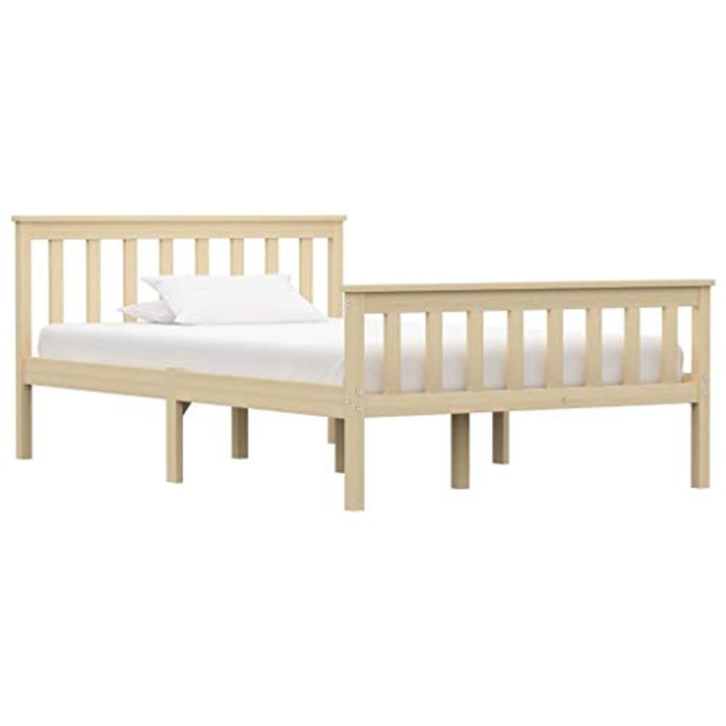 SKM Giroletto Legno Chiaro in Legno Massello di Pino 120×200 cm