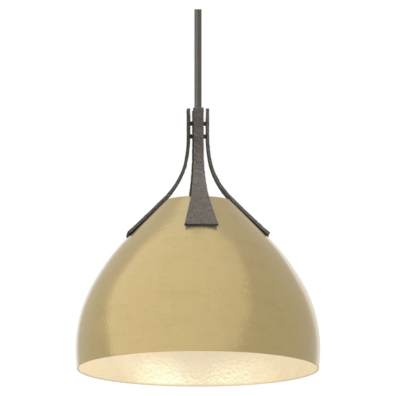 Summit Pendant Dark Smoke Modern Brass