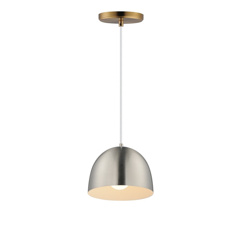 Tova 9″ Pendant Satin Nickel