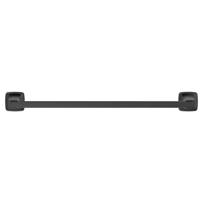 Towel Bar Townsend 18 Inch Single Matte Black Metal/Brass