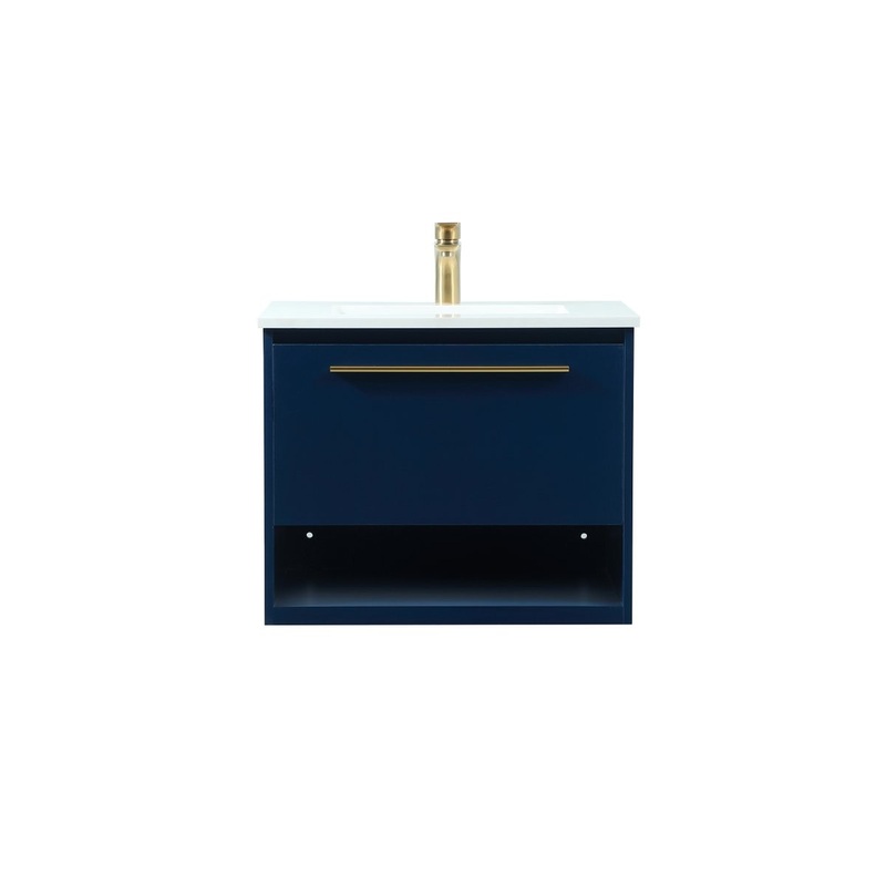 Vanity Sink Set from the Roman Collection in Blue Finish by Elegant Lighting