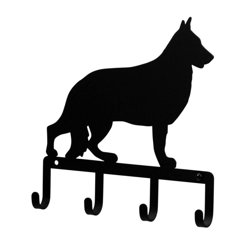 Village Wrought Iron KH-245 German Shepard Key Holder