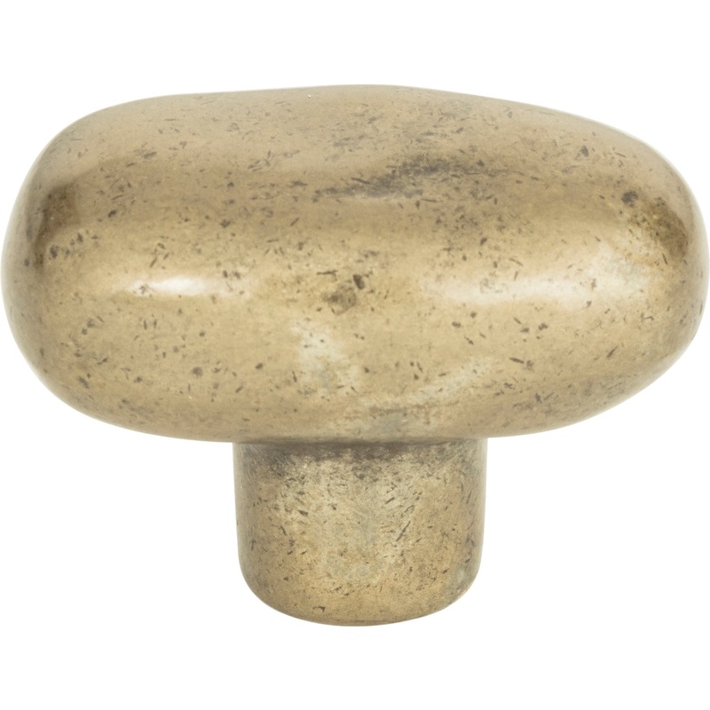 Atlas Homewares Distressed Oval Knob 1 11/16 Inch Champagne