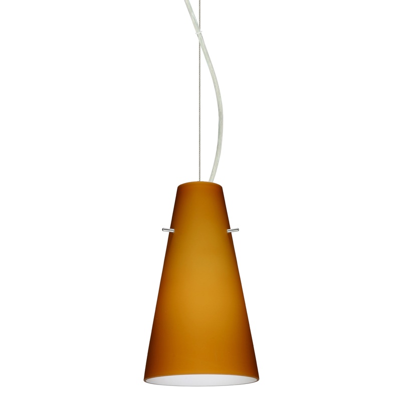 Besa 1KX-412480-SN Cierro One Light Pendant Satin Nickel