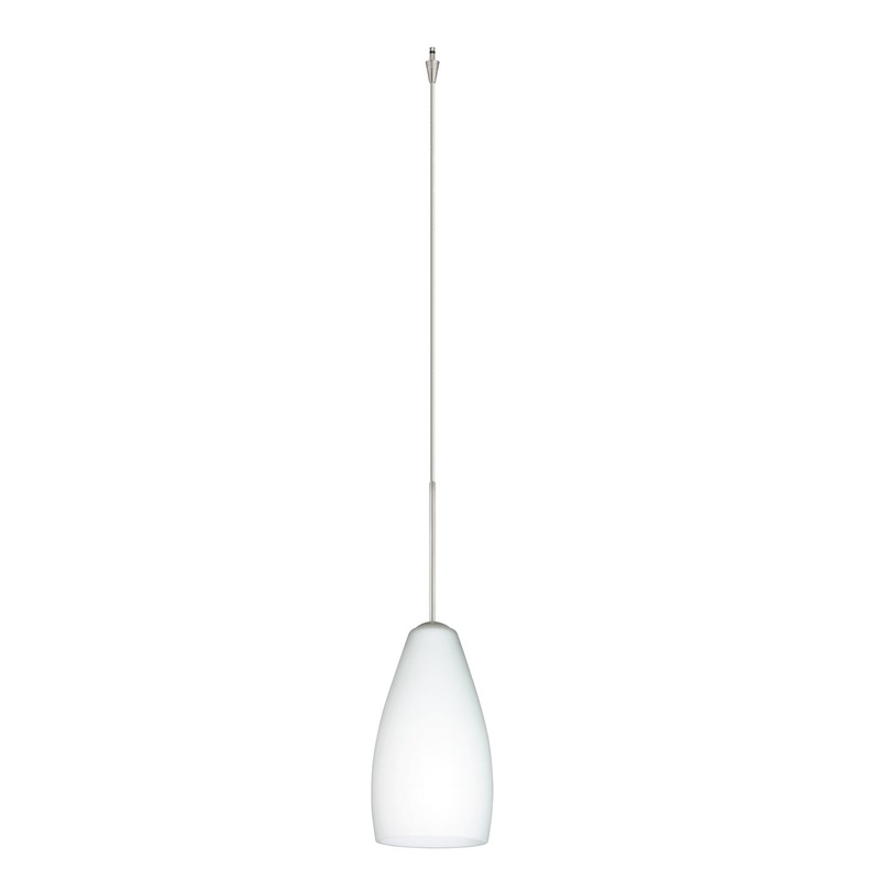 Besa XP-719807-SN Karli One Light Pendant Satin Nickel