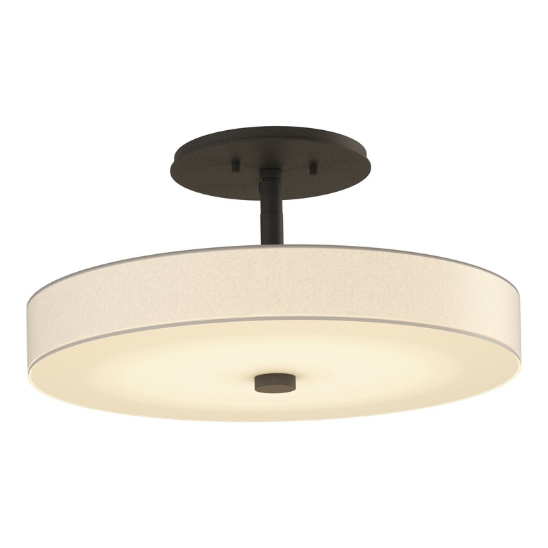 Disq LED Semi-Flush Oil Rubbed Bronze