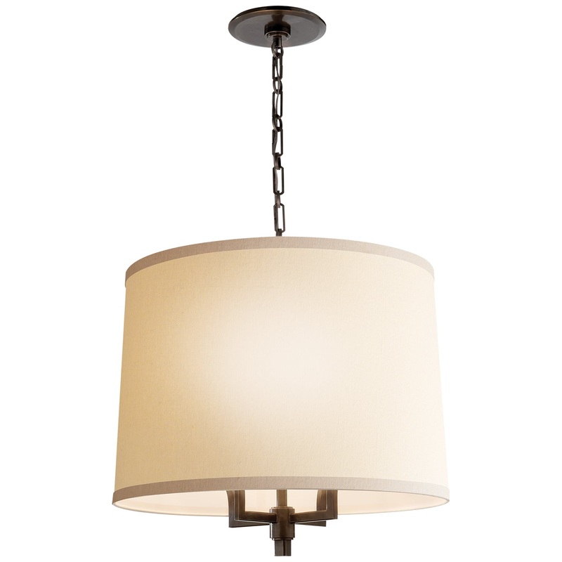 Four Light Pendant from the Westport Collection in Bronze Finish by Visual Comfort Signature