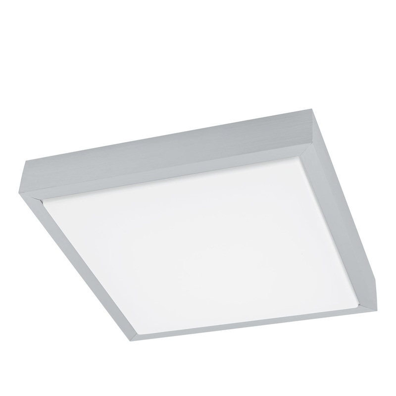 LED Ceiling Mount from the Idun 1 Collection in Brushed Aluminum Finish by Eglo USA