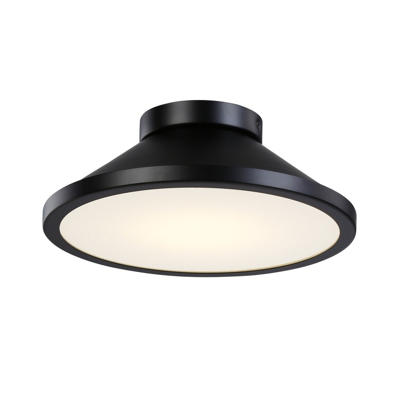 Lucida Ceiling Flush Light – Black