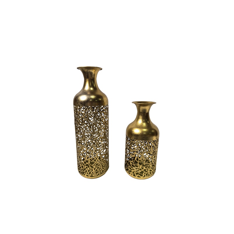 Maya Vase – Set of 2 – Gold