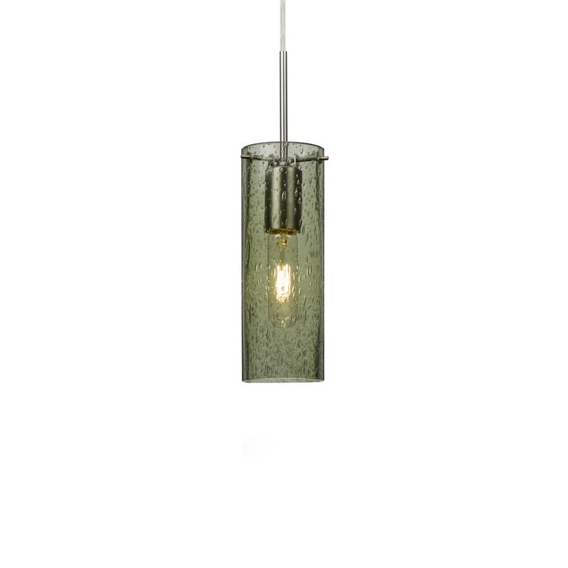 One Light Pendant from the Juni Collection in Satin Nickel Finish by Besa