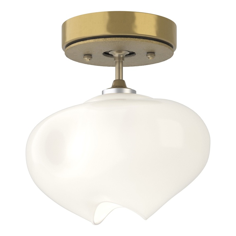 Ume 1-Light Semi-Flush Modern Brass Modern Brass