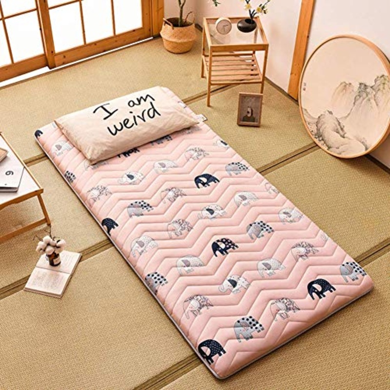 Z&HA Tatami Tappetino, 5 cm di Spessore Tappetino futon MattressTopper Tradizionale Giapponese futon ispessite Queen Size Standard Dimensione Dorm,H,90x200cm