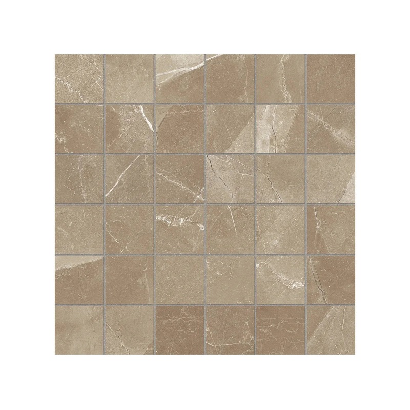 2″ x 2″ Matte Classic Pulpis Moca 36 Piece Porcelain Mosaics. 1 Sheet = .96 Sq. Ft. (63-367) 2″ x