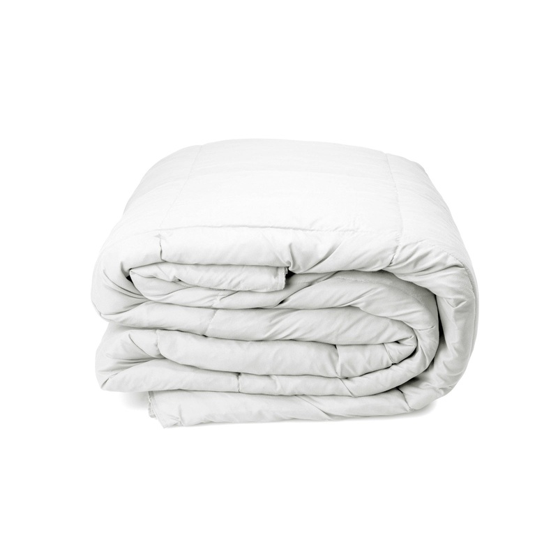 50% Duck Feather & 50% Duck Down Quilt 500GSM + Duck Pillows Twin Pack Combo – Single – White