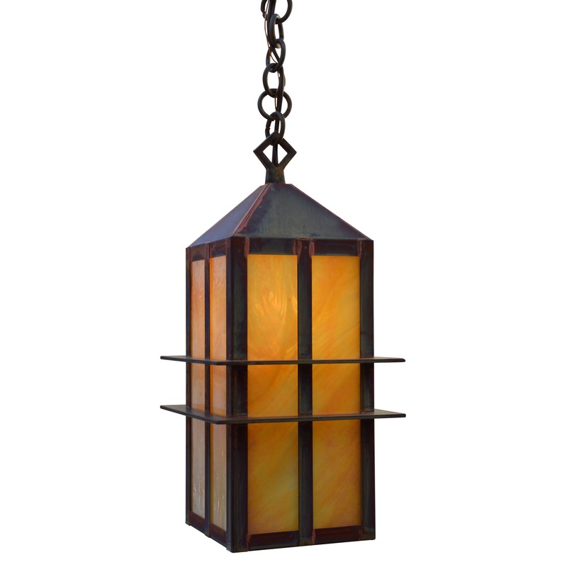 Arroyo BEH-7GW-RC Bexley One Light Pendant Raw Copper