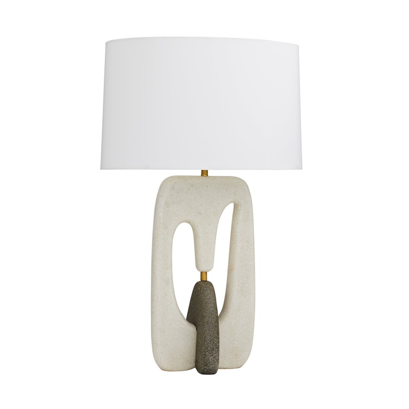 Arteriors 49744-519 Harleen One Light Lamp White