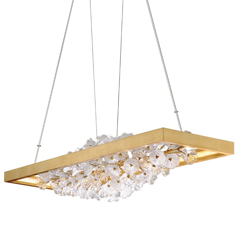 Corbett Lighting 268-51-GL Jasmine LED Linear Gold Leaf