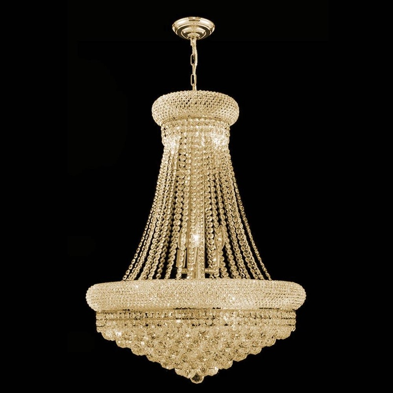 Empire 16-Light Chandelier Gold