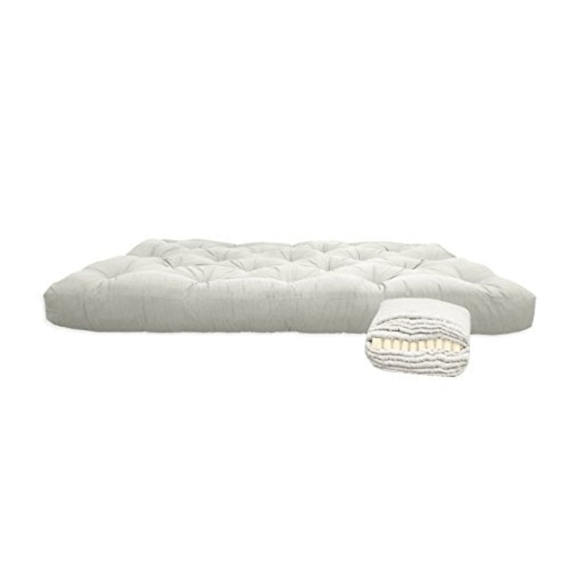 Futon in cotone con 4 cm di lattice, 180x200x13 cm