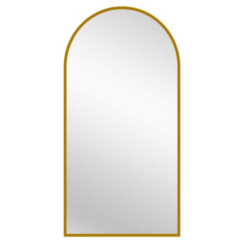 Gold Metal Arch Mirror  – X Large 100cm x 200cm