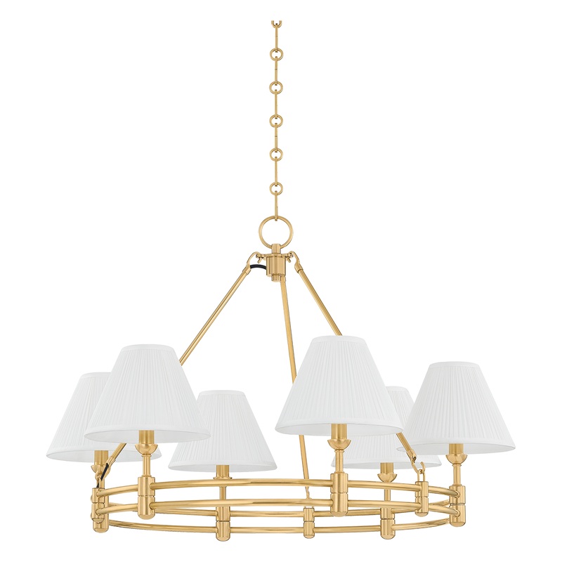 Howard 6-Light Chandelier Aged Brass