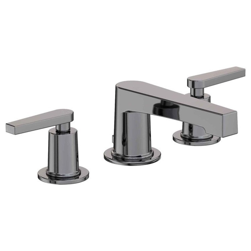 Lavatory Faucet Dorrance Widespread 8 to 20 Inch Spread 2 Lever ADA Midnight Chrome 1.2 Gallons per Minute Brass Spout Height 2-5/16 Inch
