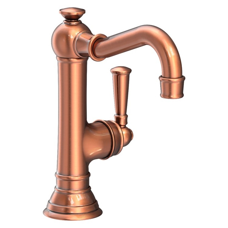 Lavatory Faucet Jacobean 1 Lever ADA Antique Copper 1.2 Gallons per Minute Brass Spout Height 5-5/8 Inch