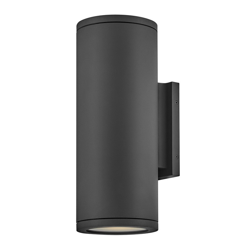 LED Wall Mount from the Silo Collection in Black Finish by Hinkley