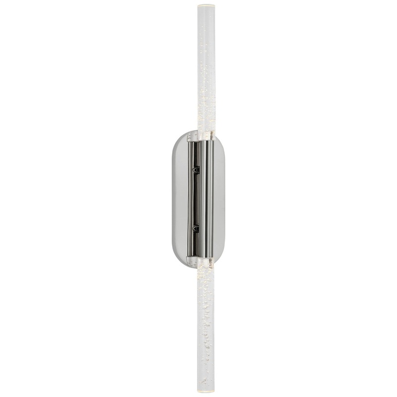 LED Wall Sconce from the Rousseau Collection in Polished Nickel Finish by Visual Comfort Signature