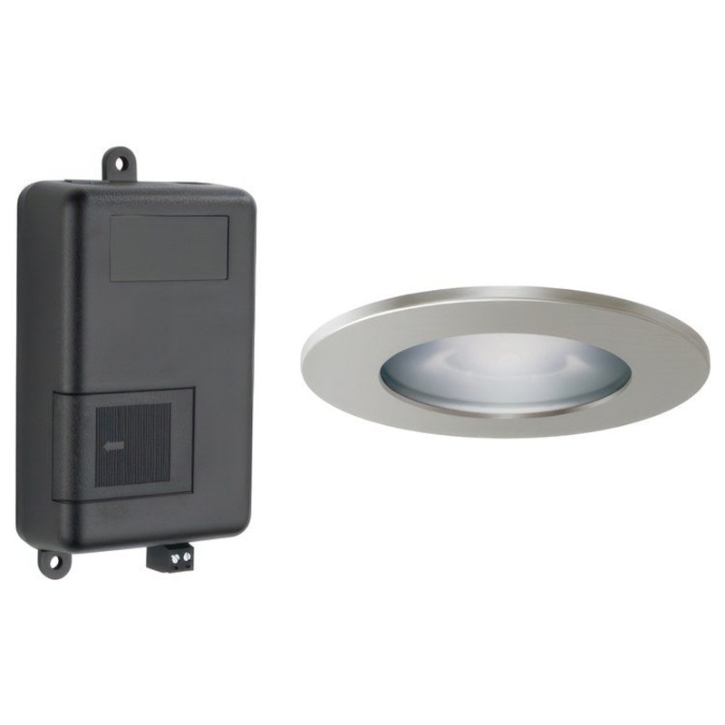 Light Module Mystix Lumicoat Luxe Nickel Choose From Colors Blue Green Pink Yellow Red Violet White Includes ChromaTherapy Module & LED Recessed Light Fixture with Finished Trim Ring