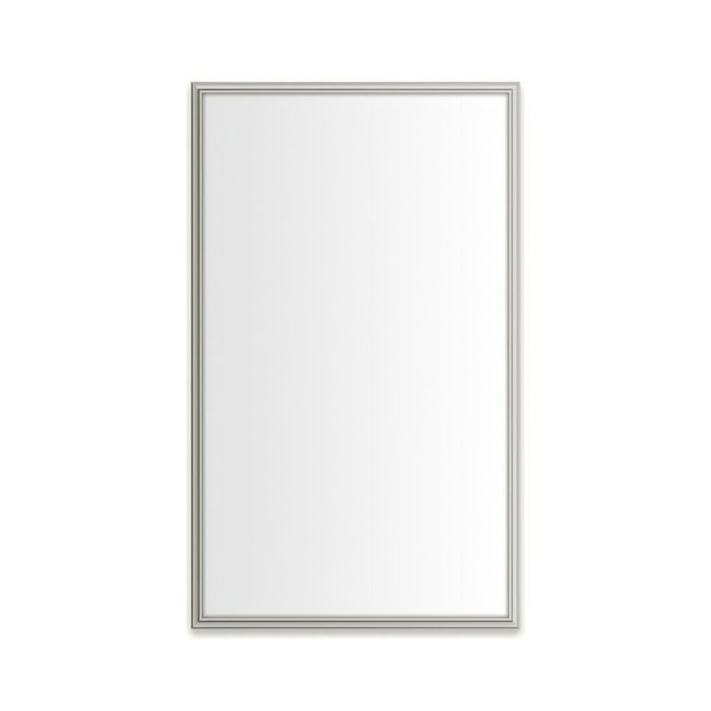 Medicine Cabinet Main Line 24 x 40 Inch 1 Doors Framed Mirror Polished Nickel Flat Top Rosemont Frame Slow Close Hinges Sliding Magnification Mirror Magnetic Strip Interior Lighting USB Charging ports Electrical Outlets Phone Holder 4 Inch