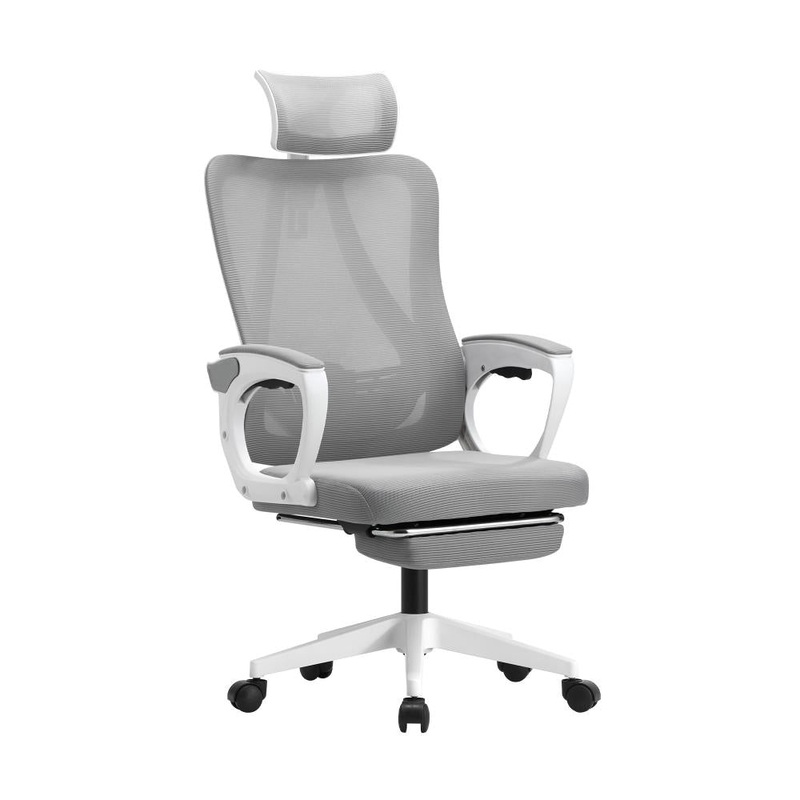 Mesh Office Chair Adjustable Lumbar Support White