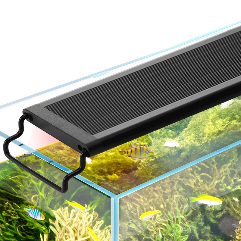 VEVOR Aquarium Light, 14W Full Spectrum Fish Tank Light with 24/7 Natural Mode, Adjustable Timer & 5-Level Brightness, with Aluminum Alloy Shell Extendable Brackets for 12″-18″ Freshwater Planted Tank