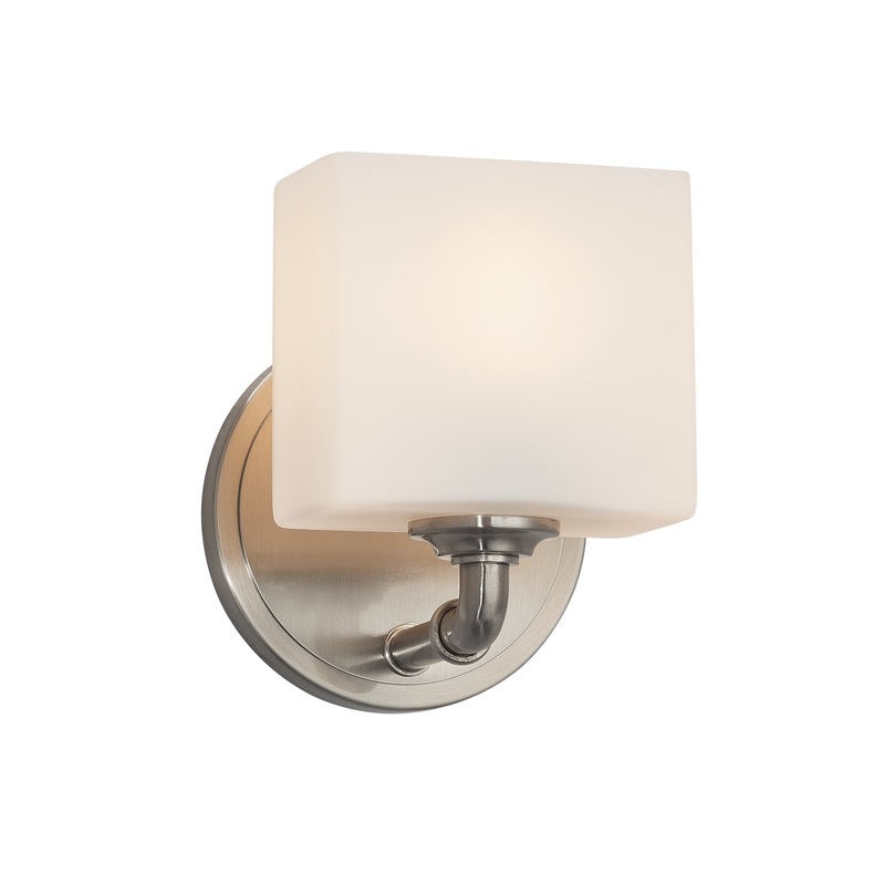 Wall Sconce from the Fusion Collection in Brushed Nickel Finish by Justice Designs