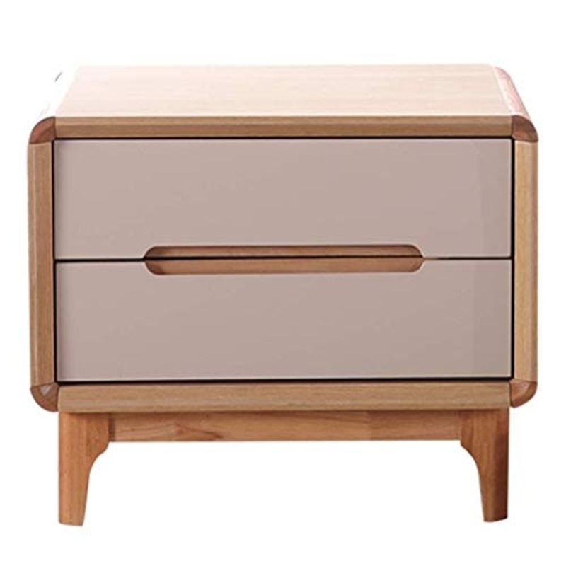 WALNUTA Comodino – Bianco Inoltre legno di colore Divano Tavolino di servizio, terminale Laterale Tavolo Comodino con immagazzinaggio del cassetto gambe in legno massello Soggiorno Mobili Camera Da Le