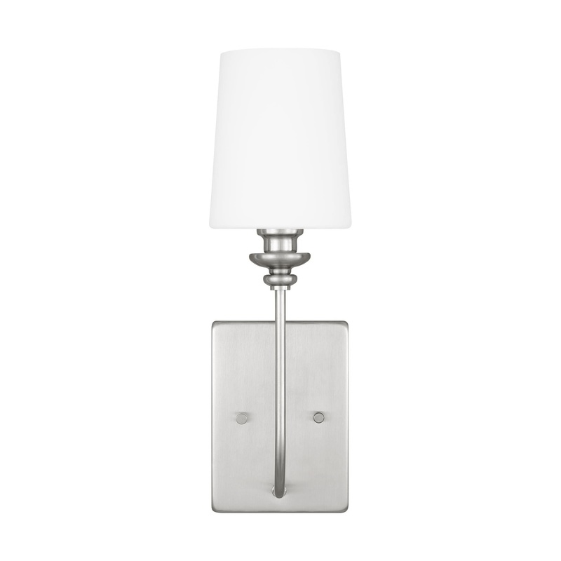 Bellevue One Light Wall / Bath Brushed Nickel